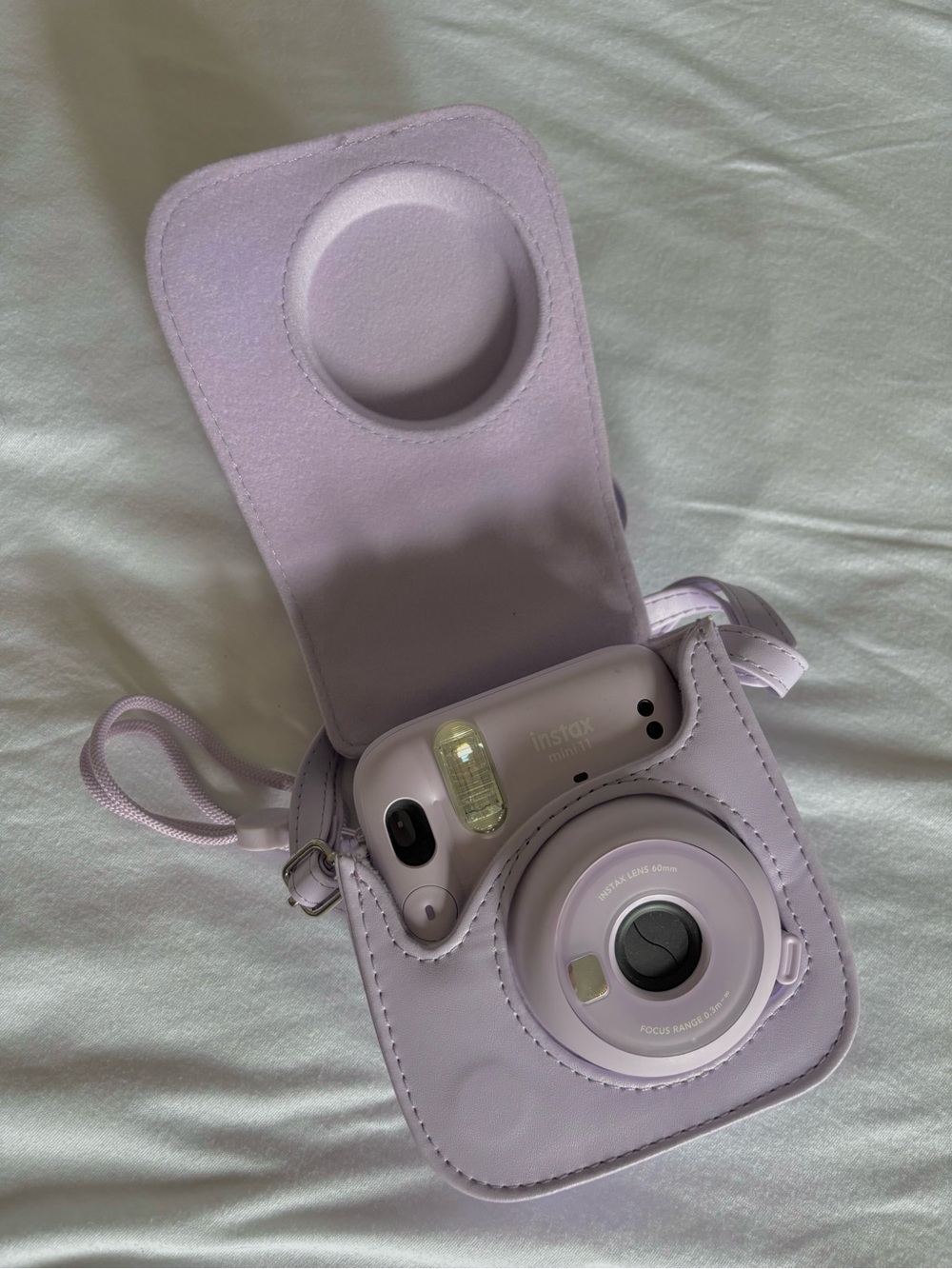 Fujifilm Instax Mini 11 Lavender Instant Camera with Matching Lavender Case